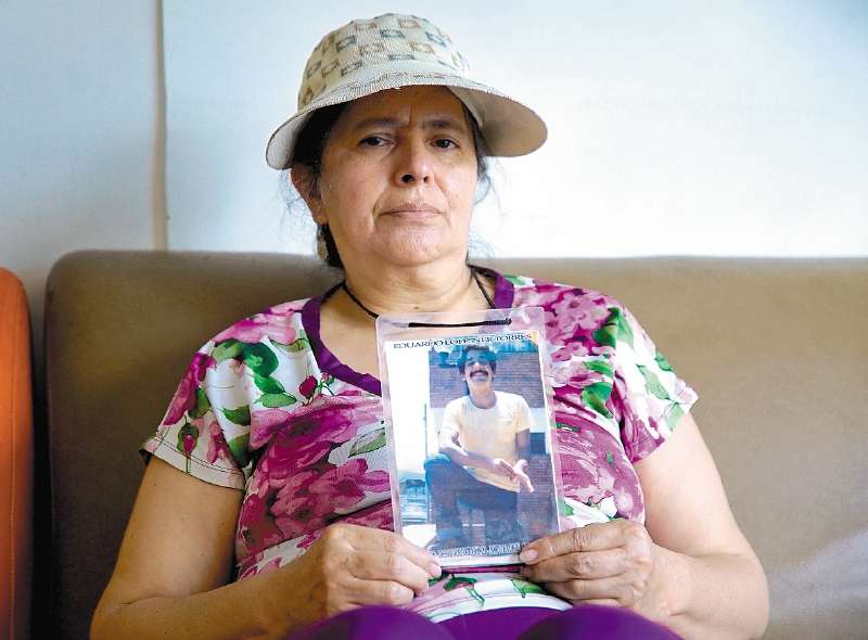 Luz Marina Hache, compañera de Eduardo Torres, víctima de desaparición forzada.