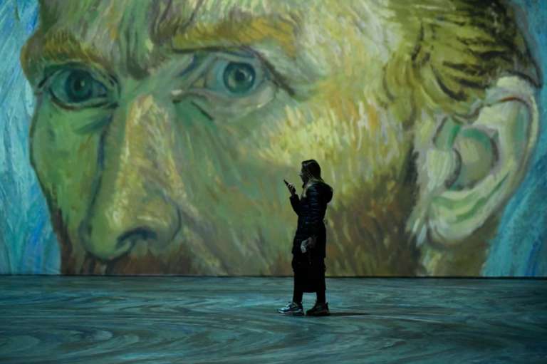 Fotografías de la exposición 'Beyond Van Gogh", que estará en Bogotá hasta el 14 de agosto.