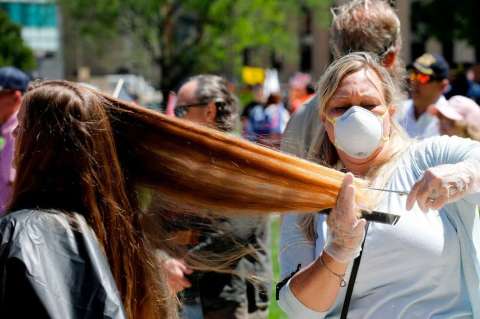 Así se vio la “Operación corte de pelo” en Michigan, Estados Unidos