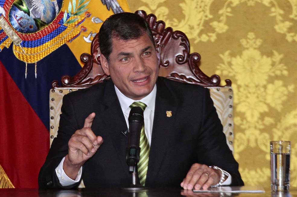 Rafael Correa./AFP