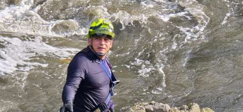 Encontraron el cuerpo del bombero que desapareció buscando a una niña en Gutiérrez