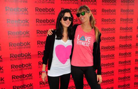 Famosos en el Reebok Fitness Day