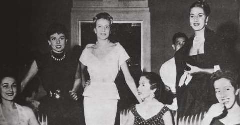 Las modelos que Dior enviaba a Colombia hace 60 años