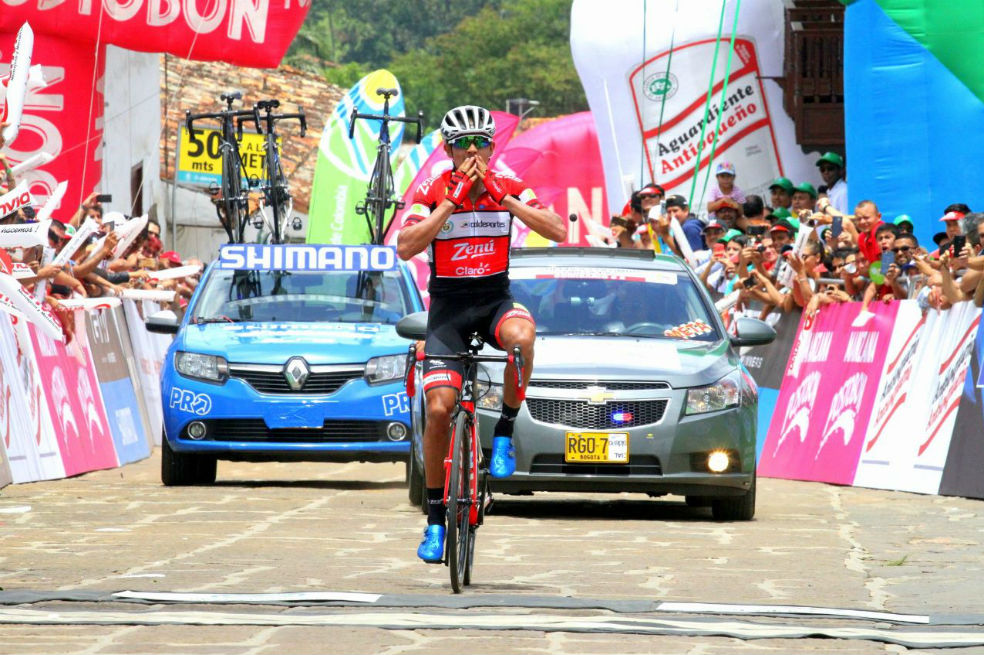 Alex Cano ganó la quinta etapa de la Vuelta a Colombia. / Fabio Cárdenas - Revista Mundo Ciclístico