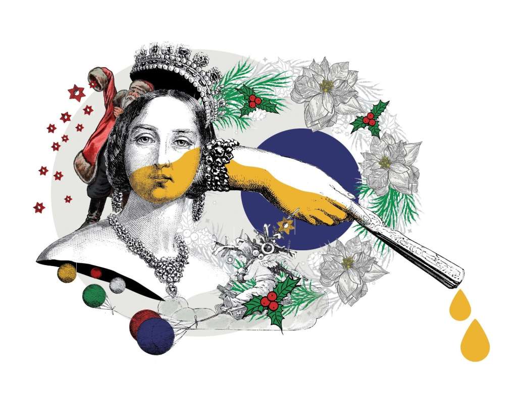 Ilustración de los orígenes de los colores decembrinos.