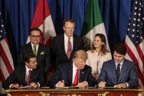 EE.UU., México y Canadá firman nuevo acuerdo comercial