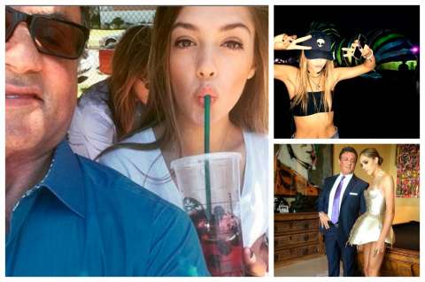 La sensual hija de Sylvester Stallone que quiere ser modelo