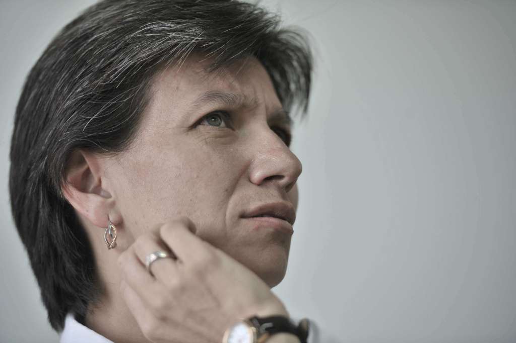 La mandataria estuvo presente en la charlas de los estudiantes de la U. Distrital para volver a dar inicio a las clases de esa institución. / Óscar Pérez - Archivo El Espectador.