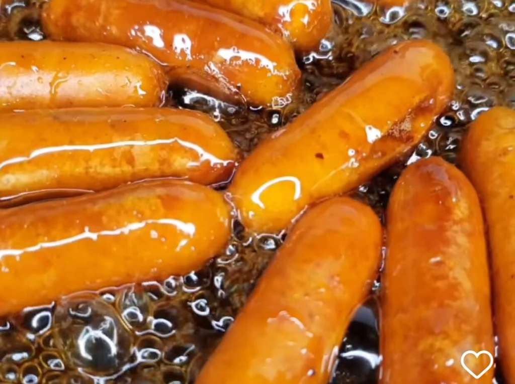 Choricitos cocteleros con melao de panela