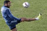 Garay se entrena aparte a dos días de la final ante Chile