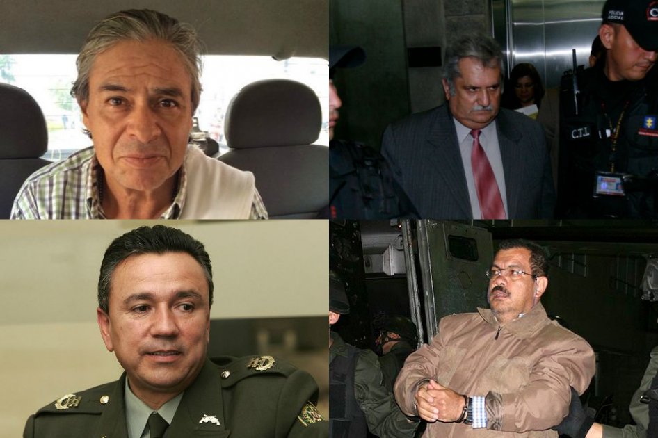 El coronel (r) Plazas Acevedo. / Archivo || El general (r) Rito Alejo del Río. / Archivo || El general (r) Mauricio Santoyo. / “El Tiempo” || El exjefe “para” alias “Don Berna”. / AFP