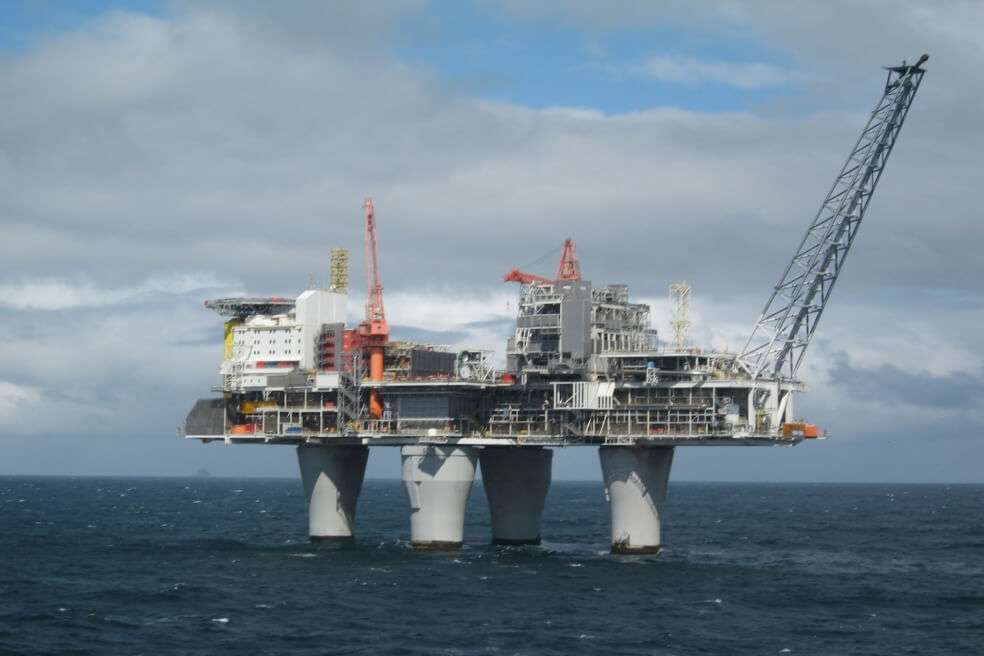Plataforma petrolífera noruega en el Mar del Norte. / Wikimedia Commons