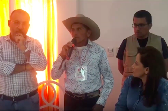 Jairo Tapias, líder social de Casanare, insiste que "aunque es muy doloroso lo que pasó, sería más doloroso ver más muertes". / Captura de pantalla.