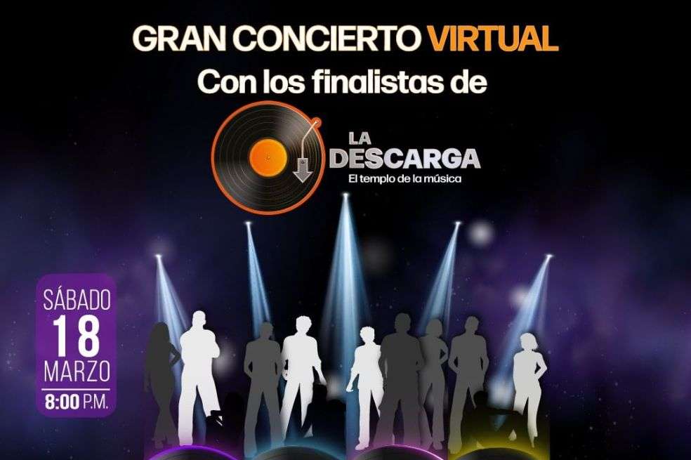 A partir de las 8:00 p.m. los televidentes y fanáticos de 'La Descarga' podrán disfrutar de un concierto virtual de los seis finalistas.