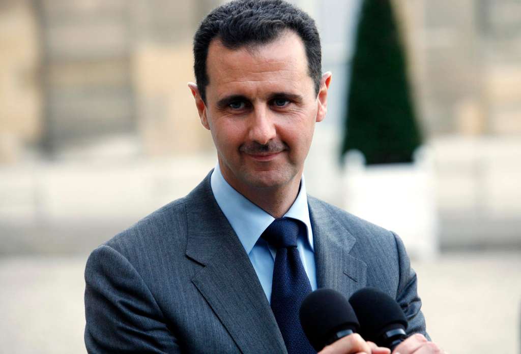 Paris (France), 11/08/2026.- (FILE) - Syrian President Bashar al Assad addresses the media at the Elysee Palace, in Paris, France, 13 November 2009 (reissued 11 August 2026). A Syrian court found guilty and sentenced Bashar al Assad to death in absentia 11 August 2026 for premeditated murder of people including children, torture, arbitrary detention and crimes against humanity. (Francia, Siria) EFE/EPA/LUCAS DOLEGA
