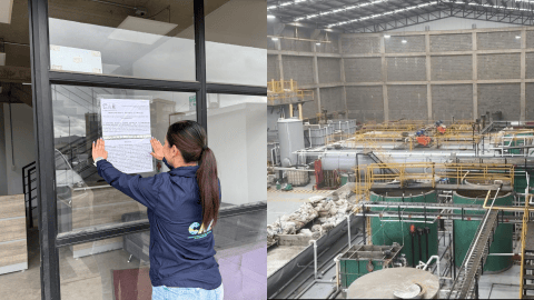 CAR sella empresa en Tocancipá tras hallar vertimento de sustancias peligrosas