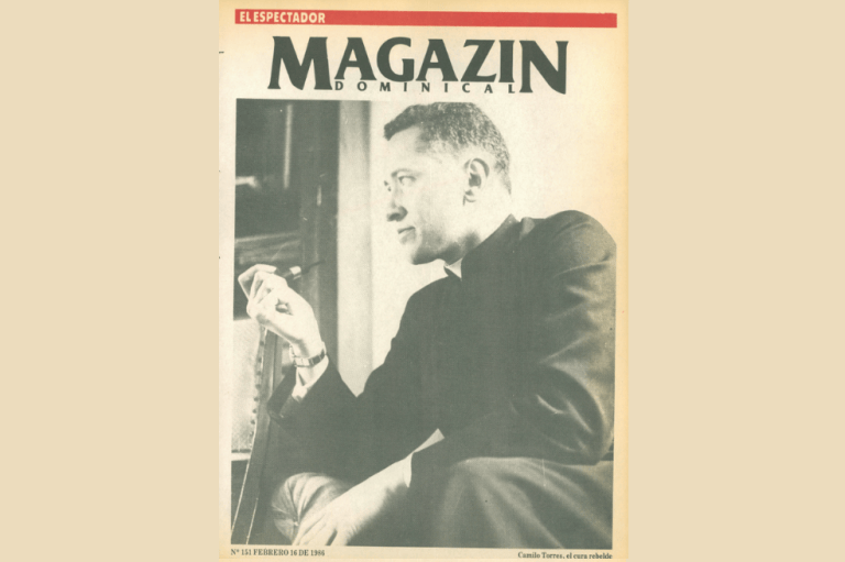 Portada dedicada a Camilo Torres Restrepo, quien fue un sacerdote católico colombiano, pionero de la Teología de la Liberación, cofundador de la primera facultad de Sociología de América Latina en la Universidad Nacional de Colombia.