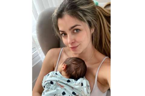Video: Cristina Hurtado mostró su creatividad para alimentar a su hijo Mateo