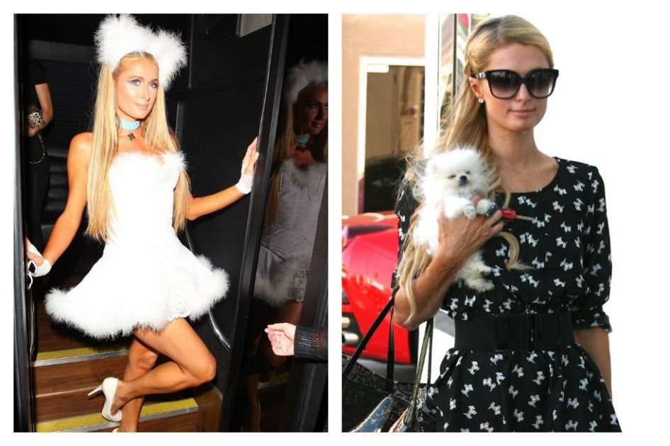 Disfraz de Paris Hilton en Halloween 2014.
