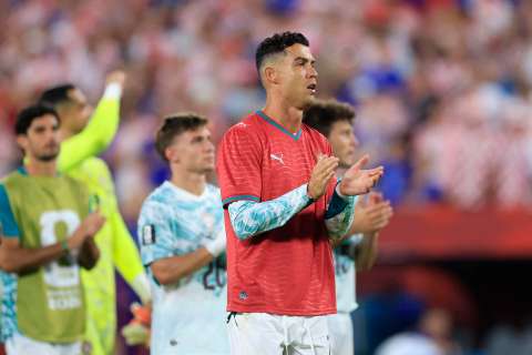 El emotivo homenaje de Cristiano Ronaldo a Diogo Jota tras clasificar con Portugal