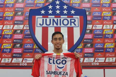 Fabián Sambueza fue presentado como jugador del Júnior