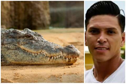 Futbolista murió al ser tragado por un cocodrilo mientras nadaba en un río