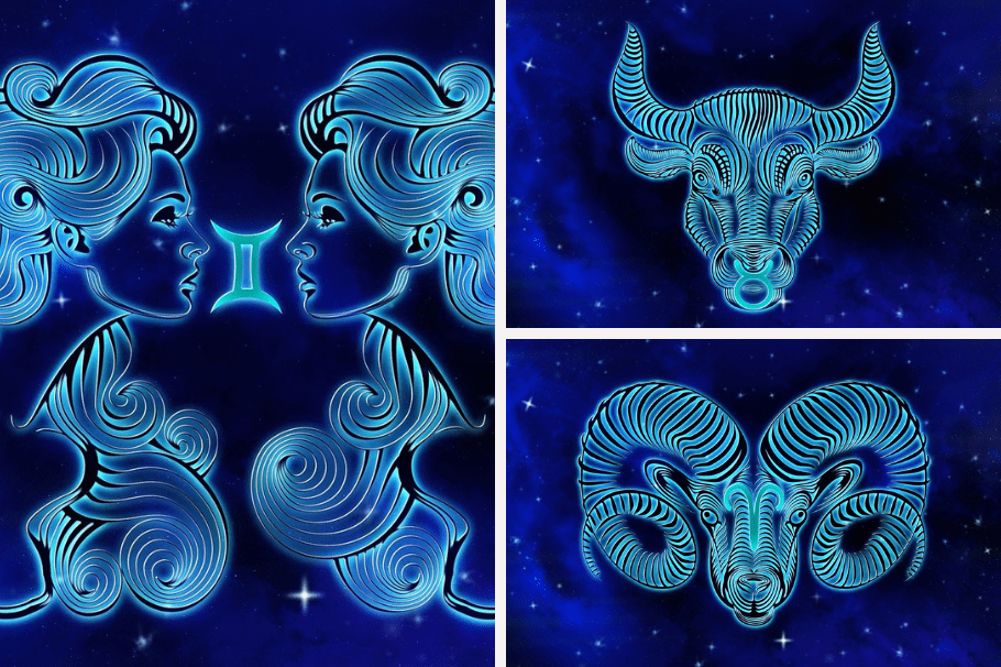 Aries, Tauro y Géminis