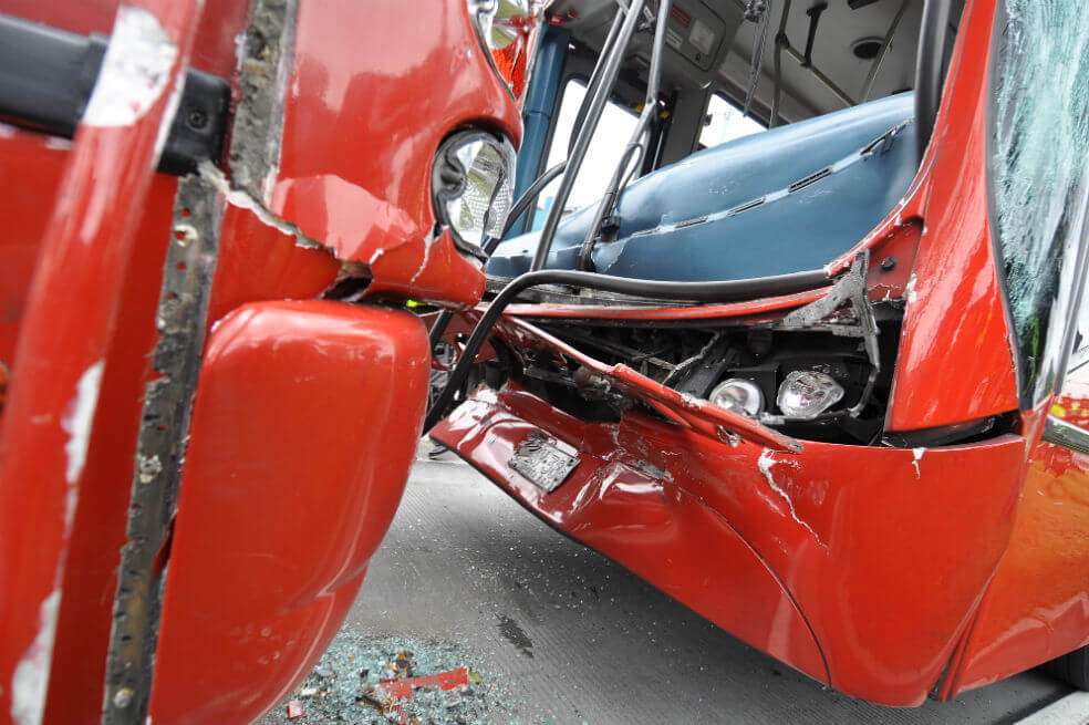 Según el Distrito, en lo corrido del año se han presentado 222 accidentes de tránsito en los que se ha visto involucrado algún bus de Transmilenio. / Archivo El Espectador - Daniel Iannini