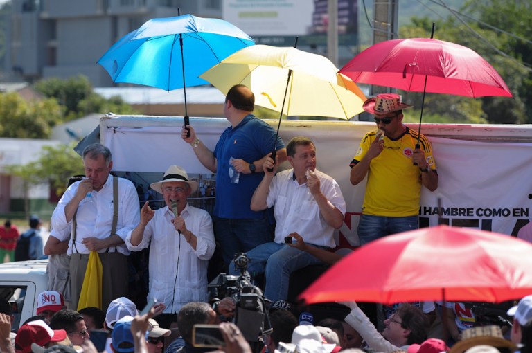 Así hizo campaña por el No el uribismo en Cartagena