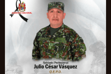 Encuentran sin vida al soldado Julio Vásquez, secuestrado hace una semana en Cauca