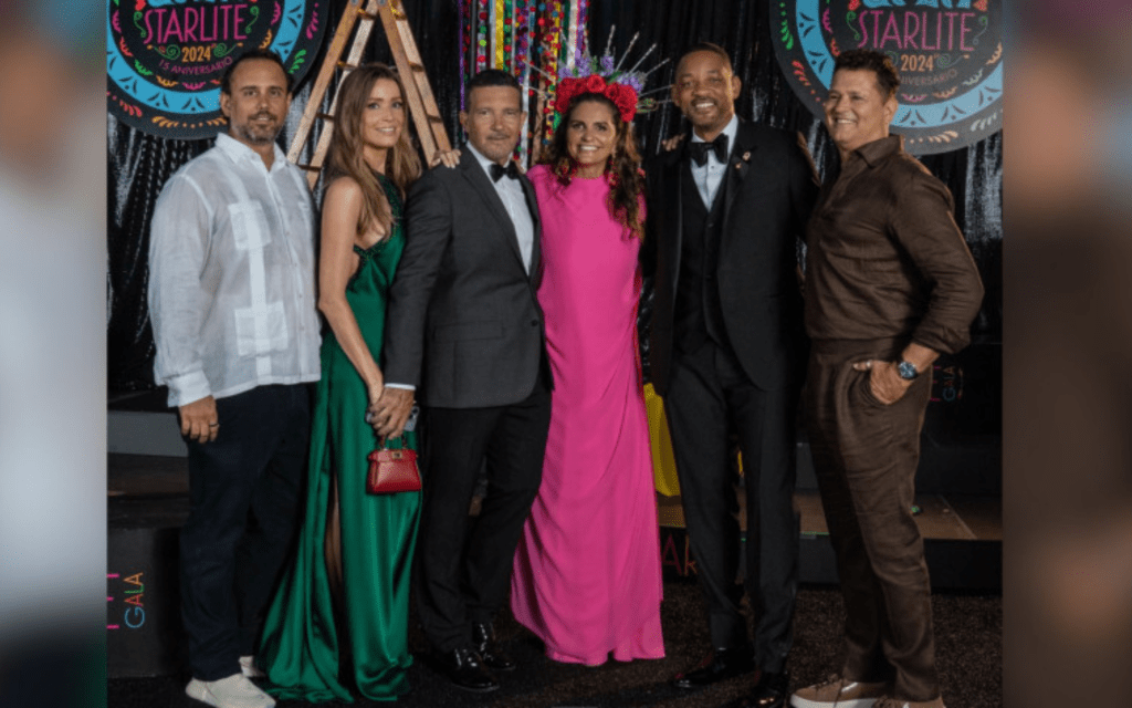 Carlos Vives, junto a Will Smith y Antonio Banderas en la gala Starlite