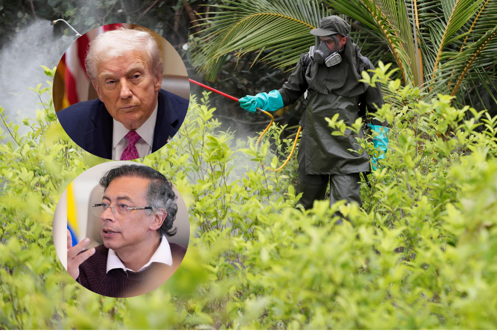 El presidente de Estados Unidos, Donald Trump, acusó al mandatario colombiano, Gustavo Petro, de ser un "líder del narcotráfico que fomenta la producción de drogas"