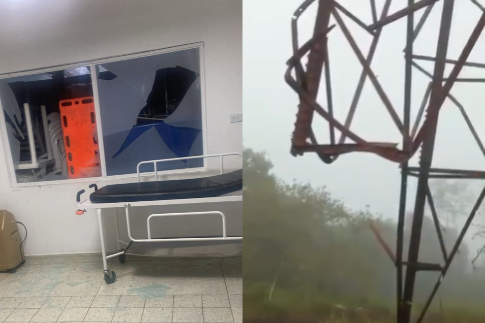 Ataque con drones dejó afectaciones en el casco urbano de Cajibío (Cauca)