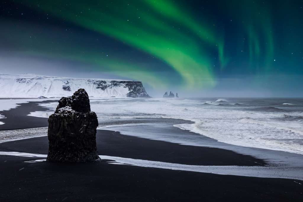 Reynisfjara Beach, Vik, Islandia.