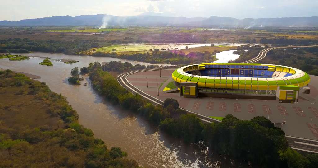 Render del proyecto de estadio que propone el empresario Felipe Olave.