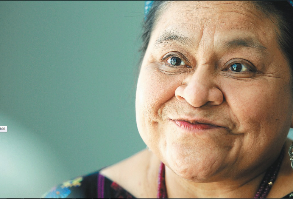 Rigoberta Menchú participó ayer en un foro organizado por la Universidad Autónoma del Caribe. / / Cristian Garavito
