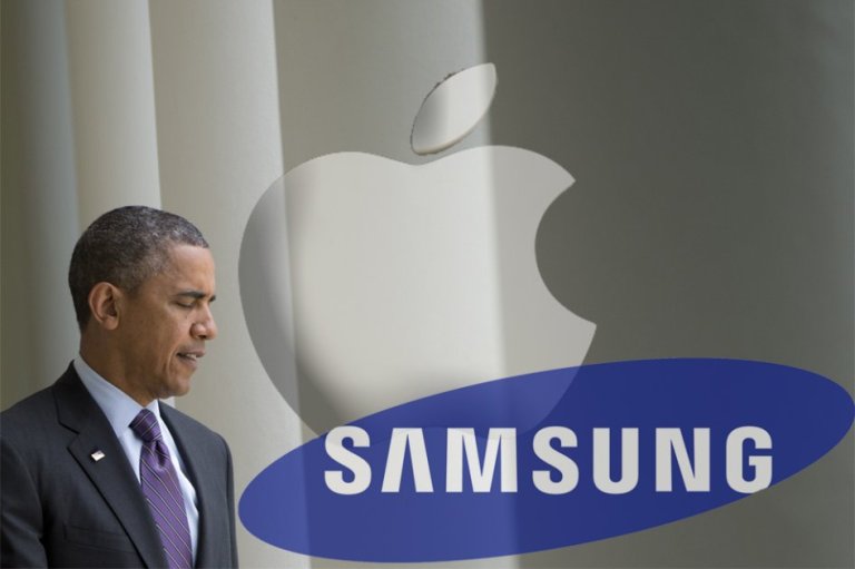 Obama, en medio de Apple y Samsung