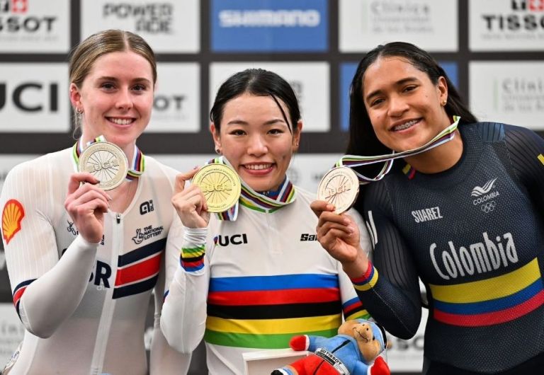 Stefany Cuadrado se colgó medalla de bronce en el Mundial de ciclismo de pista