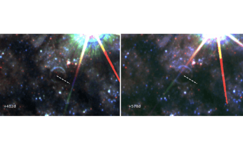 Telescopio Hubble capturó un inusual ‘eco de luz’ tras la explosión de una estrella