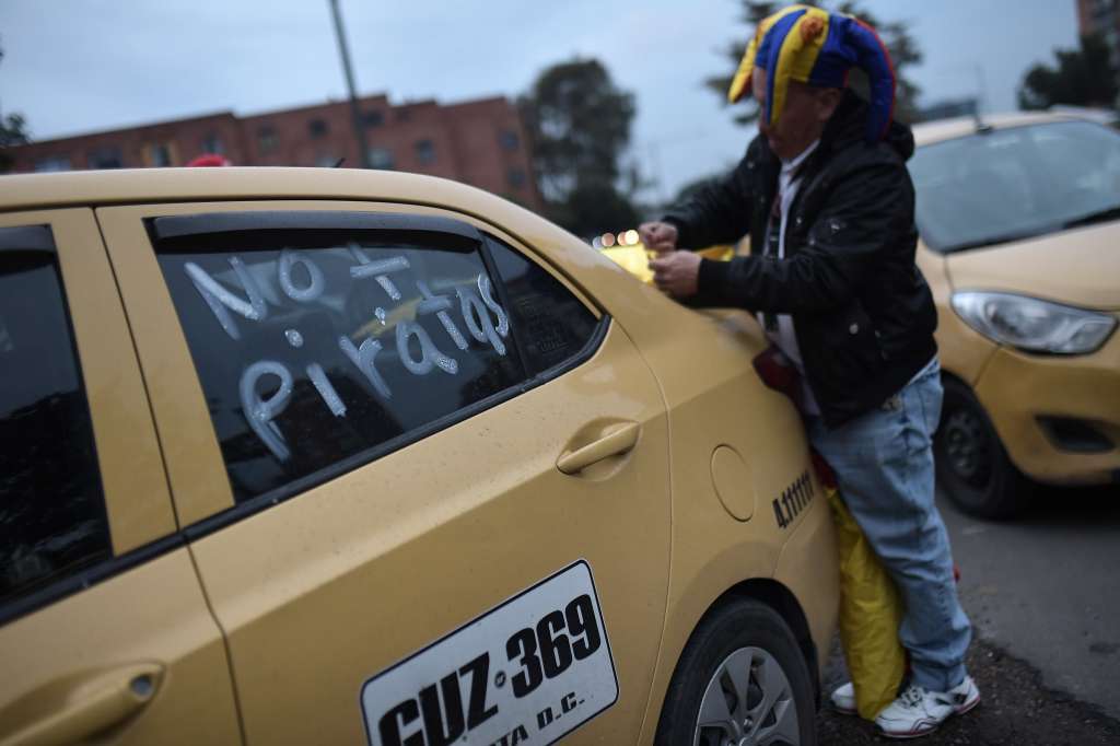 Paro de Taxistas en la ciudad de Bogotá correspondiente al 22 febrero 2023