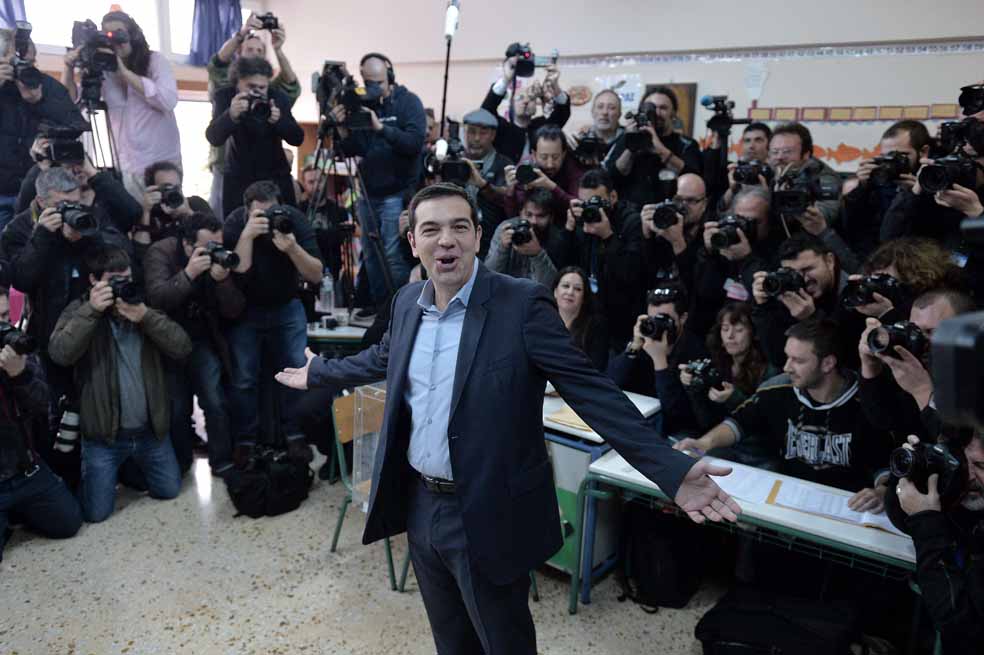 Alexis Tsipras se posesionó como primer ministro de Grecia. / AFP