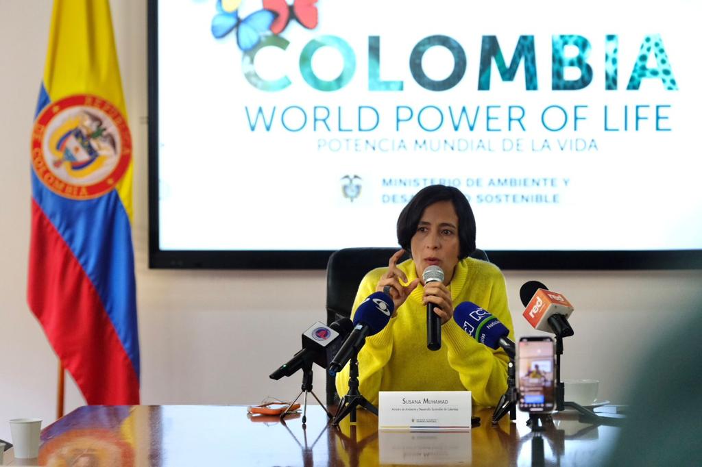 Ministra de Ambiente y Desarrollo Sostenible.
