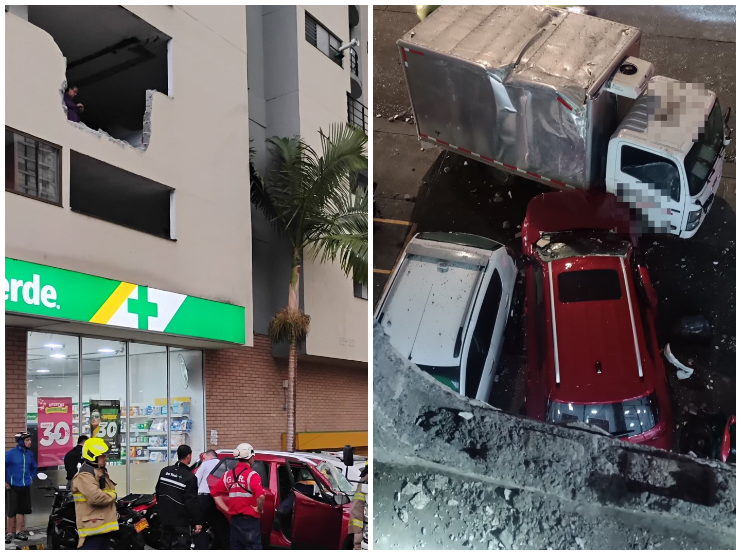 Accidente parqueadero Manizales
