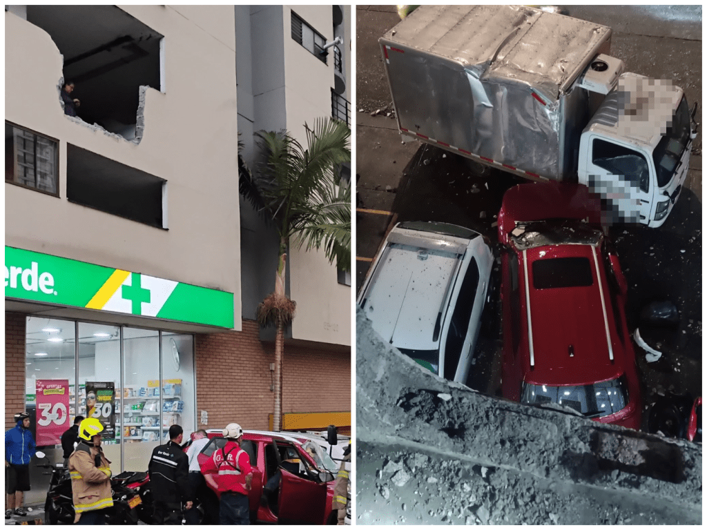 Accidente parqueadero Manizales
