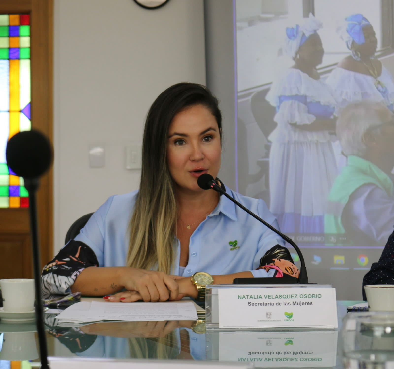 Natalia Velásquez, secretaria de las Mujeres de Antioquia.