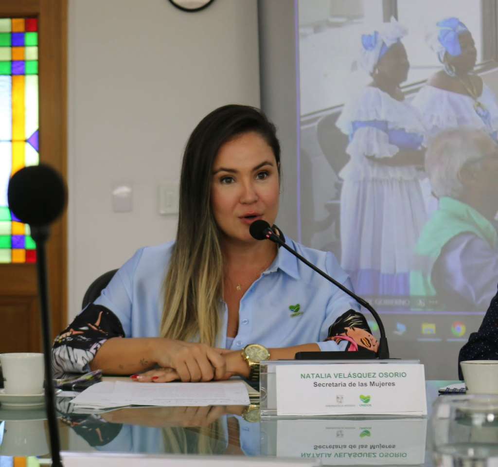 Natalia Velásquez, secretaria de las Mujeres de Antioquia.