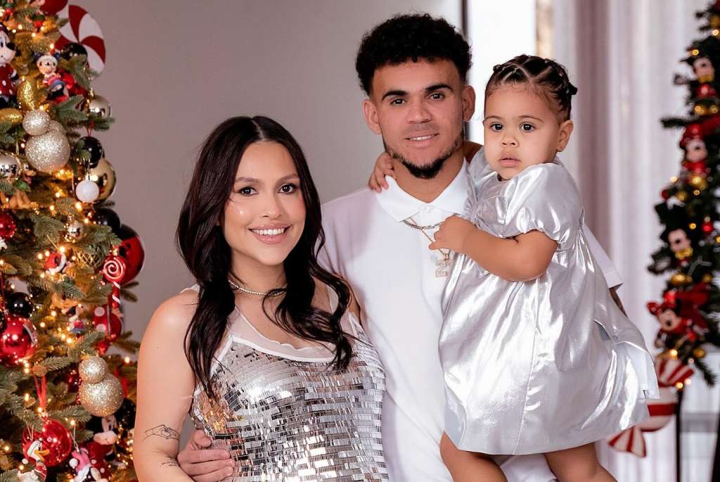 Luis Díaz y su esposa, Geraldine Ponce