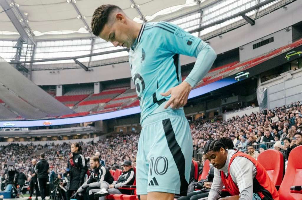 James Rodríguez, con la camiseta de Minnesota United, debutó en la MLS.