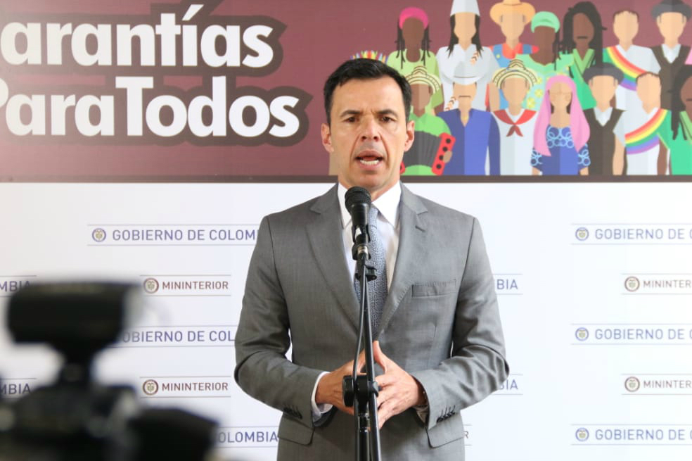 El ministro aclaró, además, que a los exmiembros de las Farc se les dieron garantías adicionales con las que no cuenta ningún ciudadano del común en materia judicial. / Ministerio del Interior