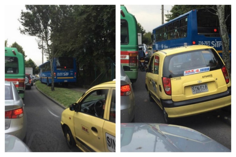 La inusual manera de hacer el recorrido de este bus del SITP en Bogotá